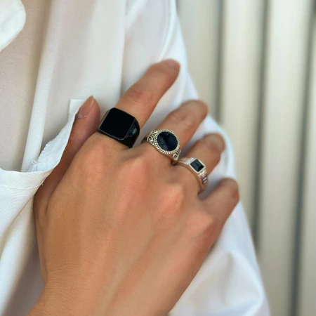  Peças De Anéis Black Diamond