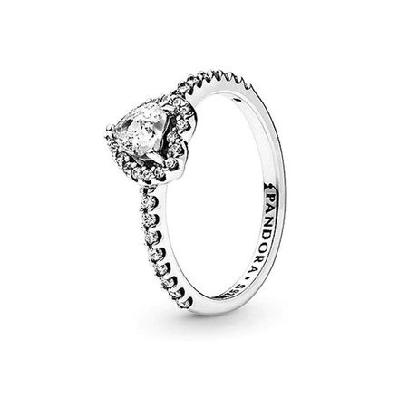 Anel Coração Brilhante 