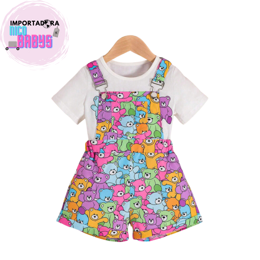 Conjunto Overol De Ositos