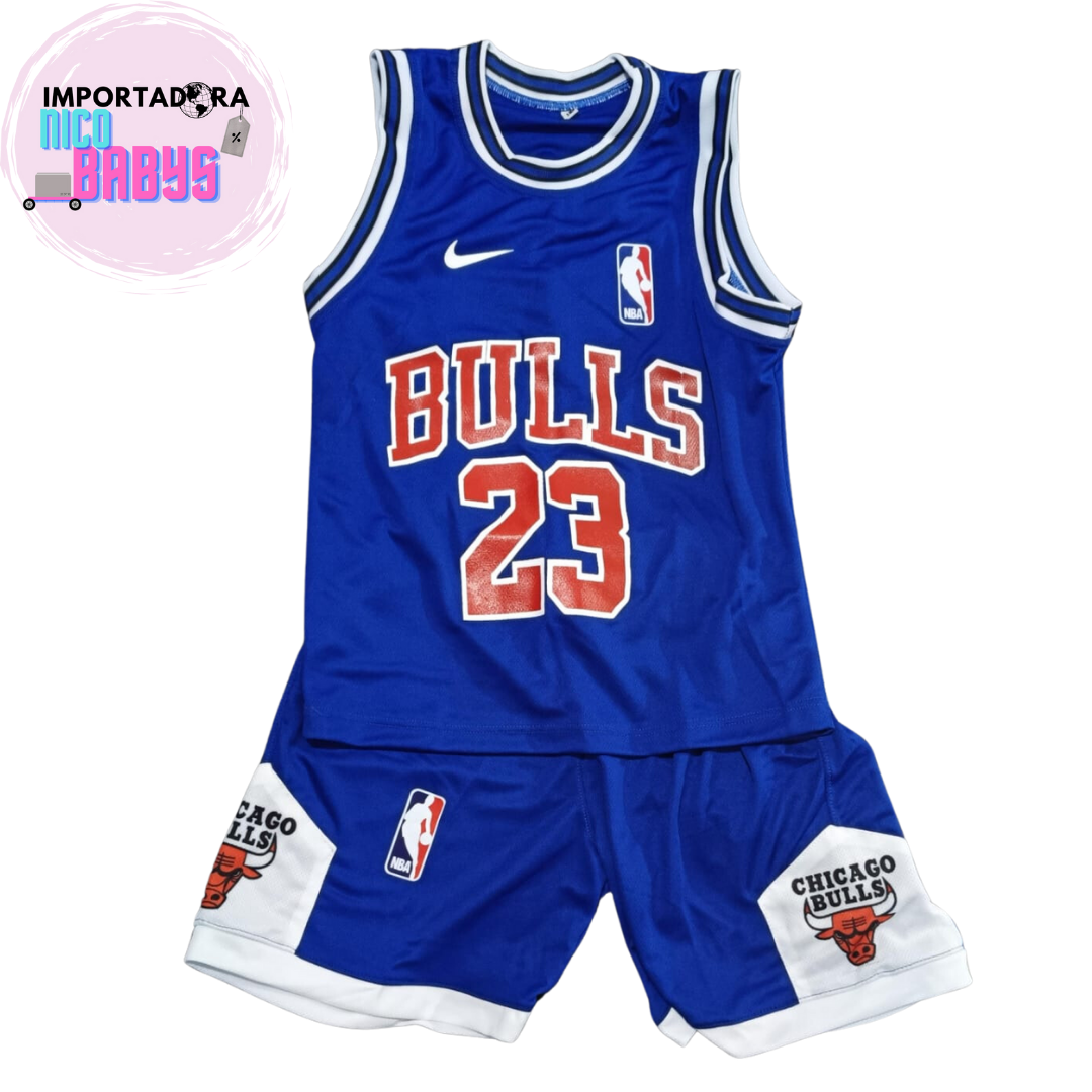 UNIFORME NBA NIÑO BULLS AZUL