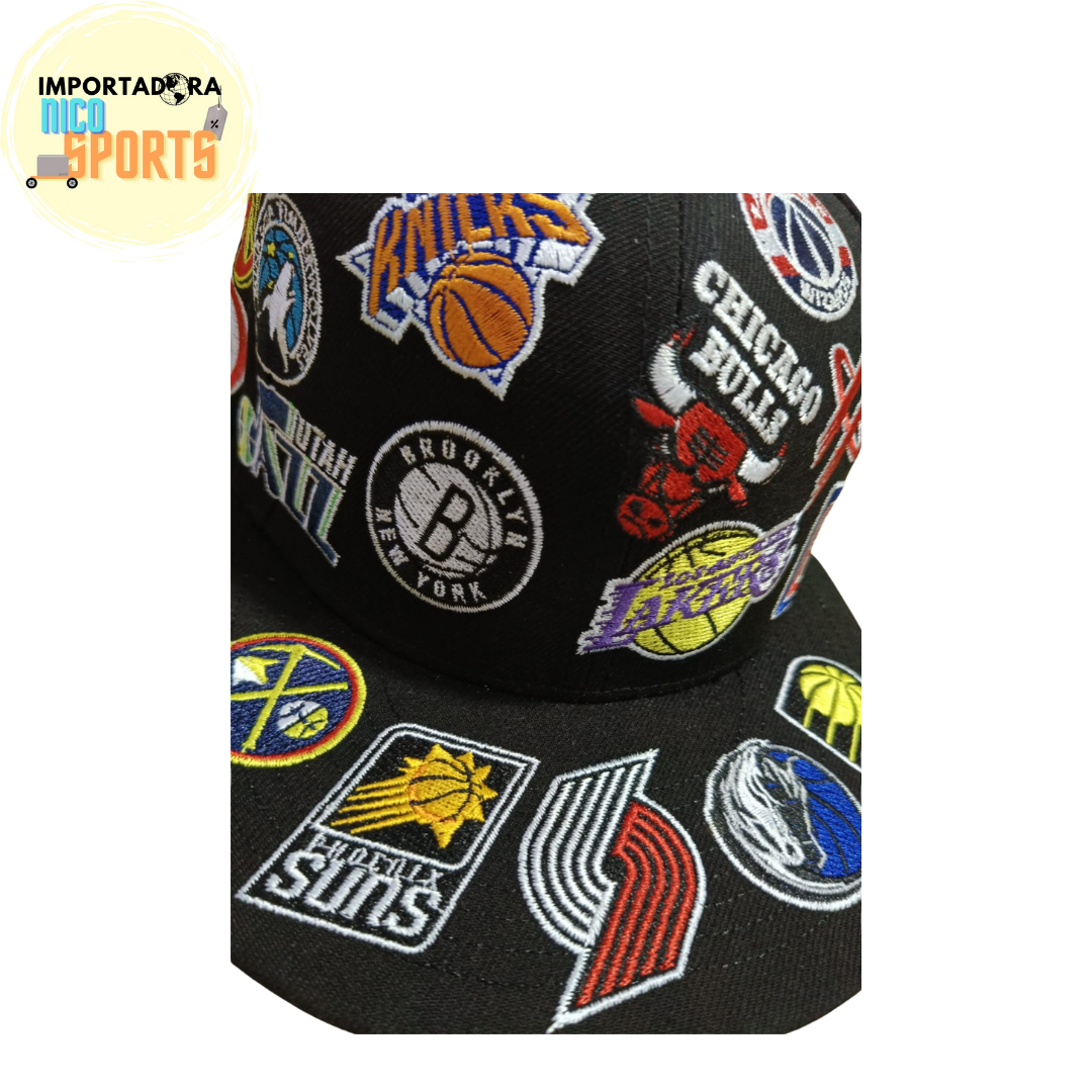 Gorra Beisbolera NEW ERA NBA ALL OVER PATCH