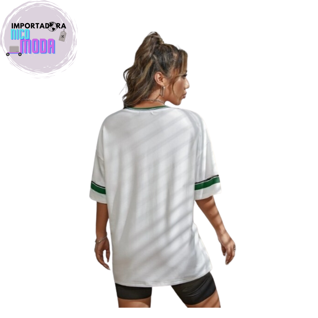 Beisbolera Dama LOS ANGELES VERDE