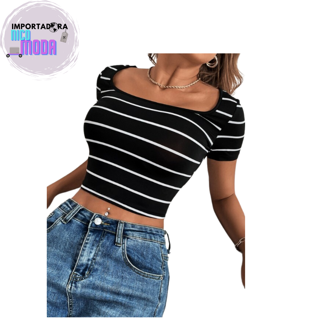 Camiseta Corta Cuello Redondo