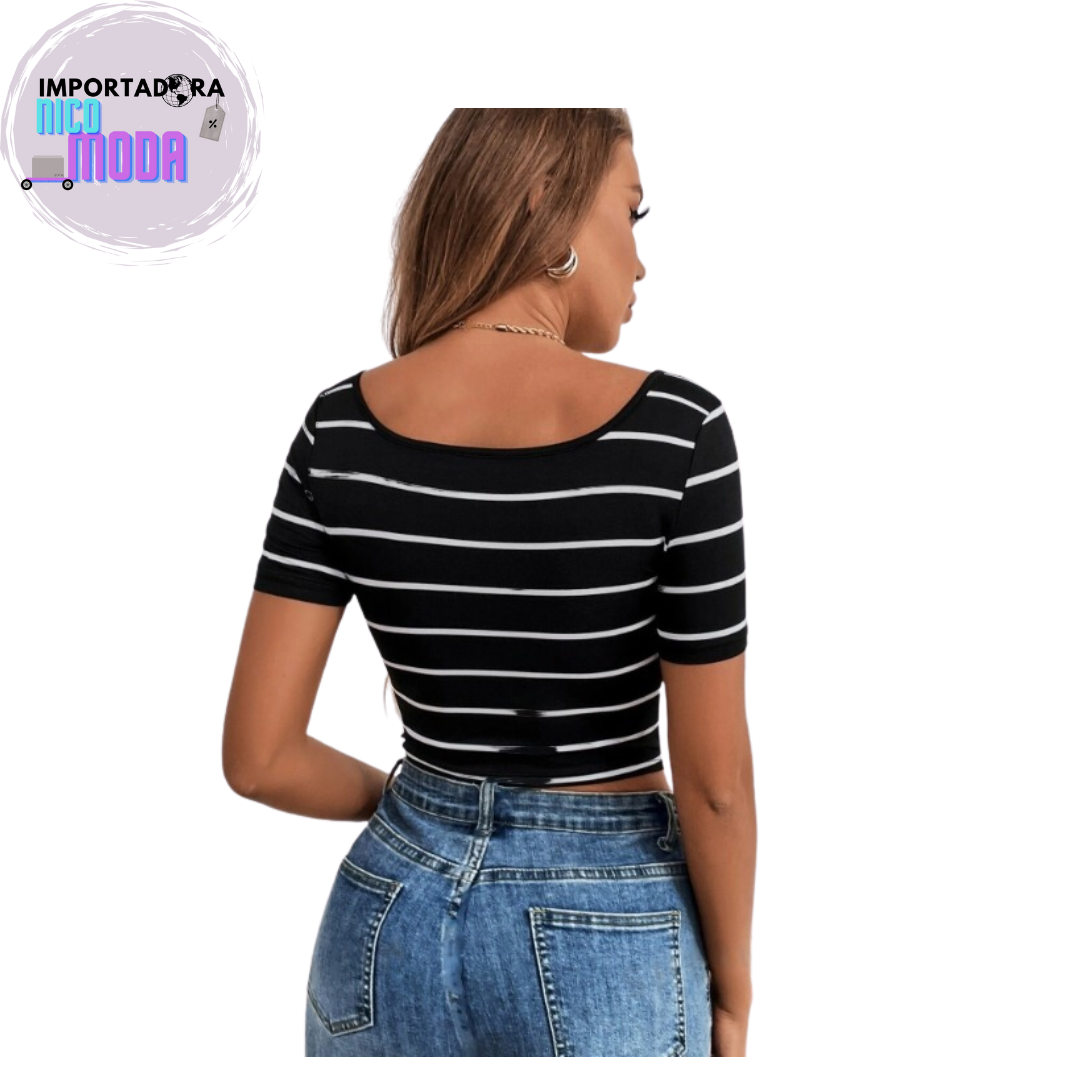 Camiseta Corta Cuello Redondo 