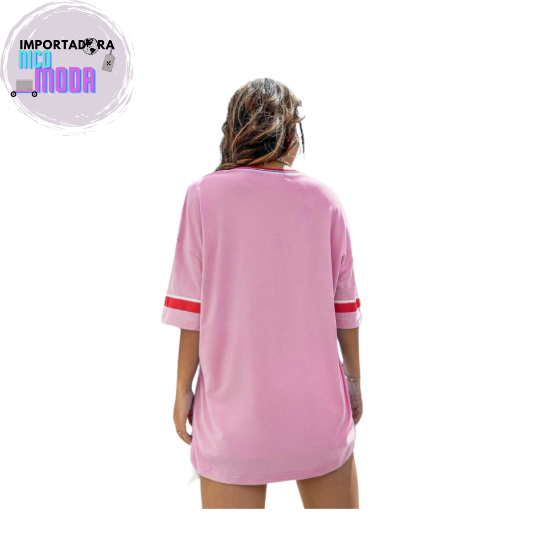 Beisbolera Dama LOS ANGELES ROSADA