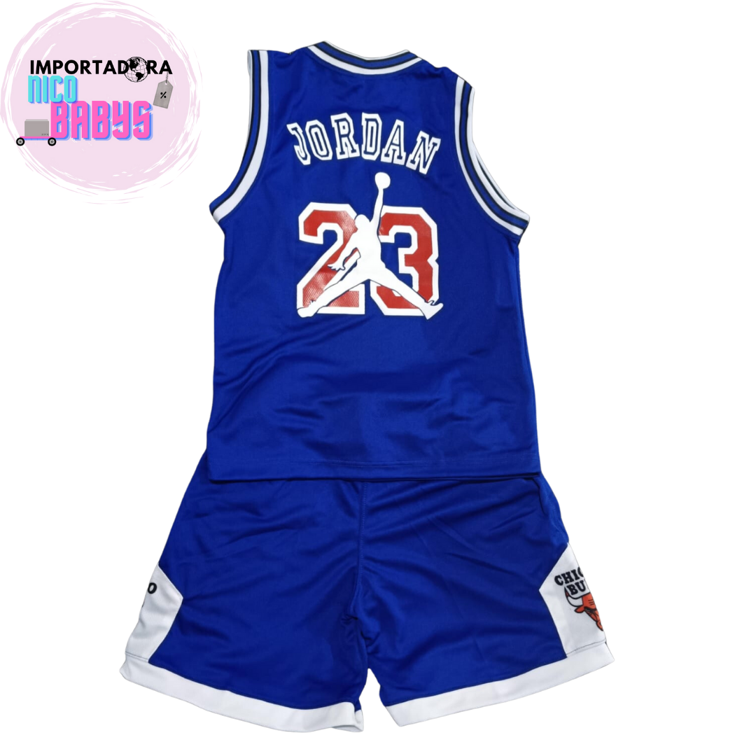 UNIFORME NBA NIÑO BULLS AZUL