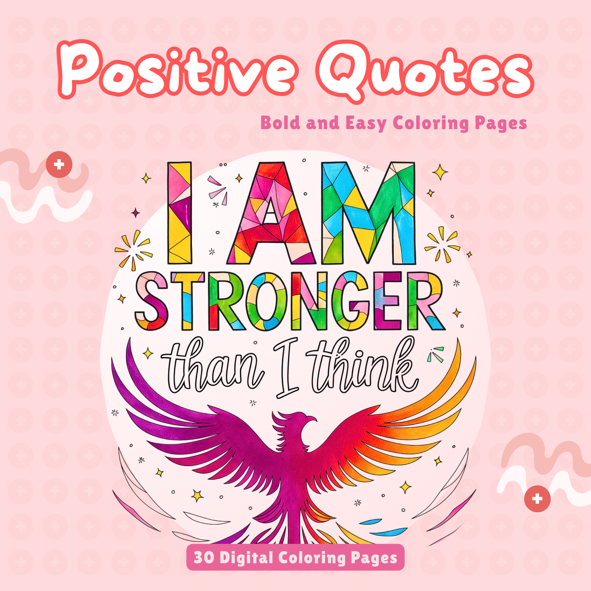 Positive Quote Coloring Pages Best for Stress Relief