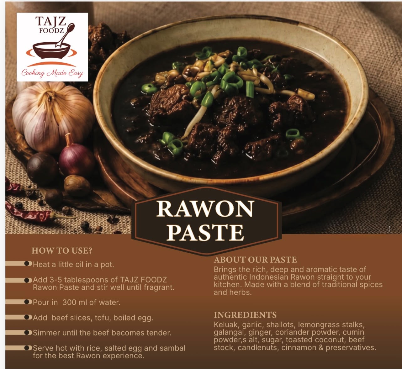 TAJZ Rawon Paste