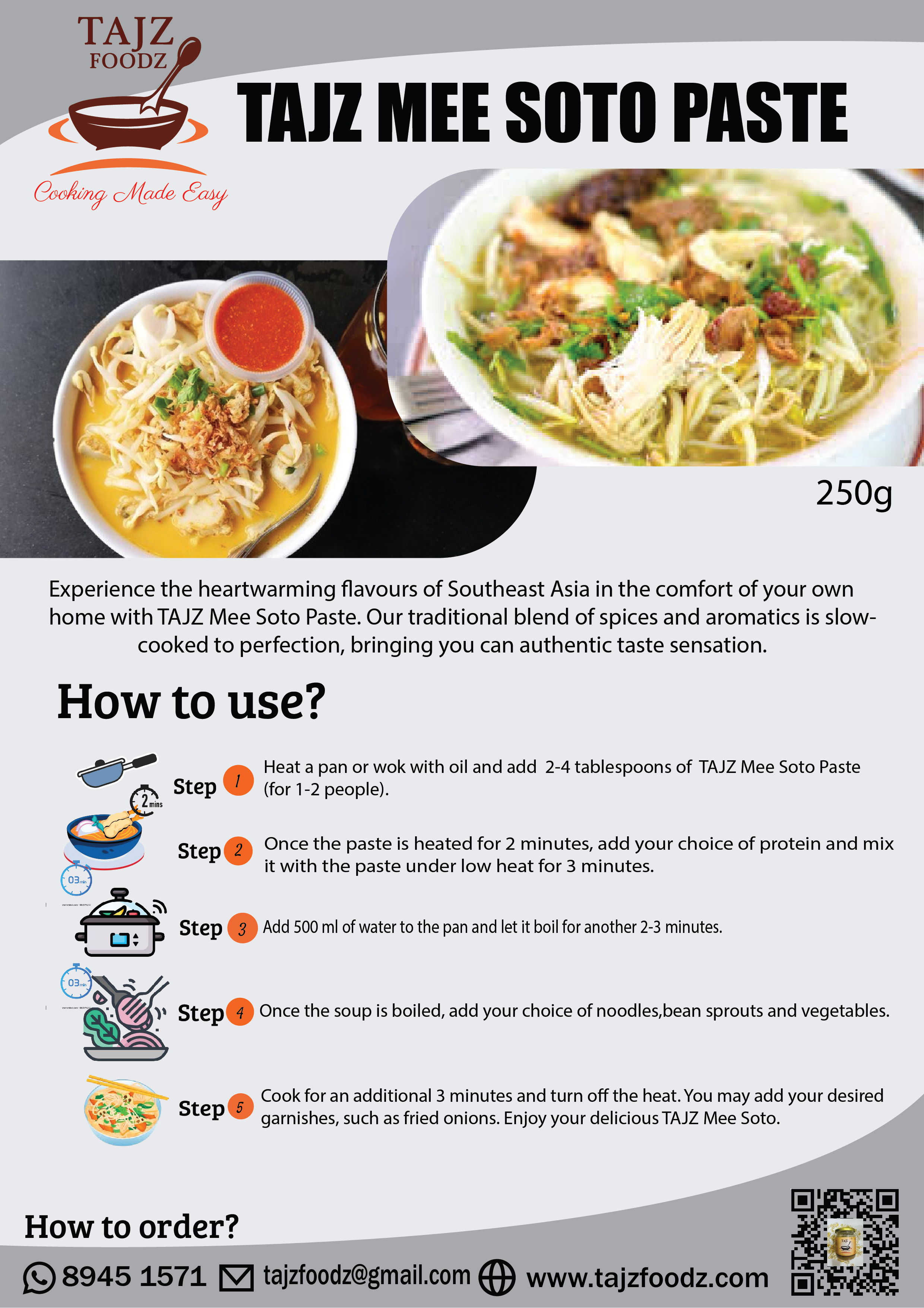 TAJZ Mee Soto Paste