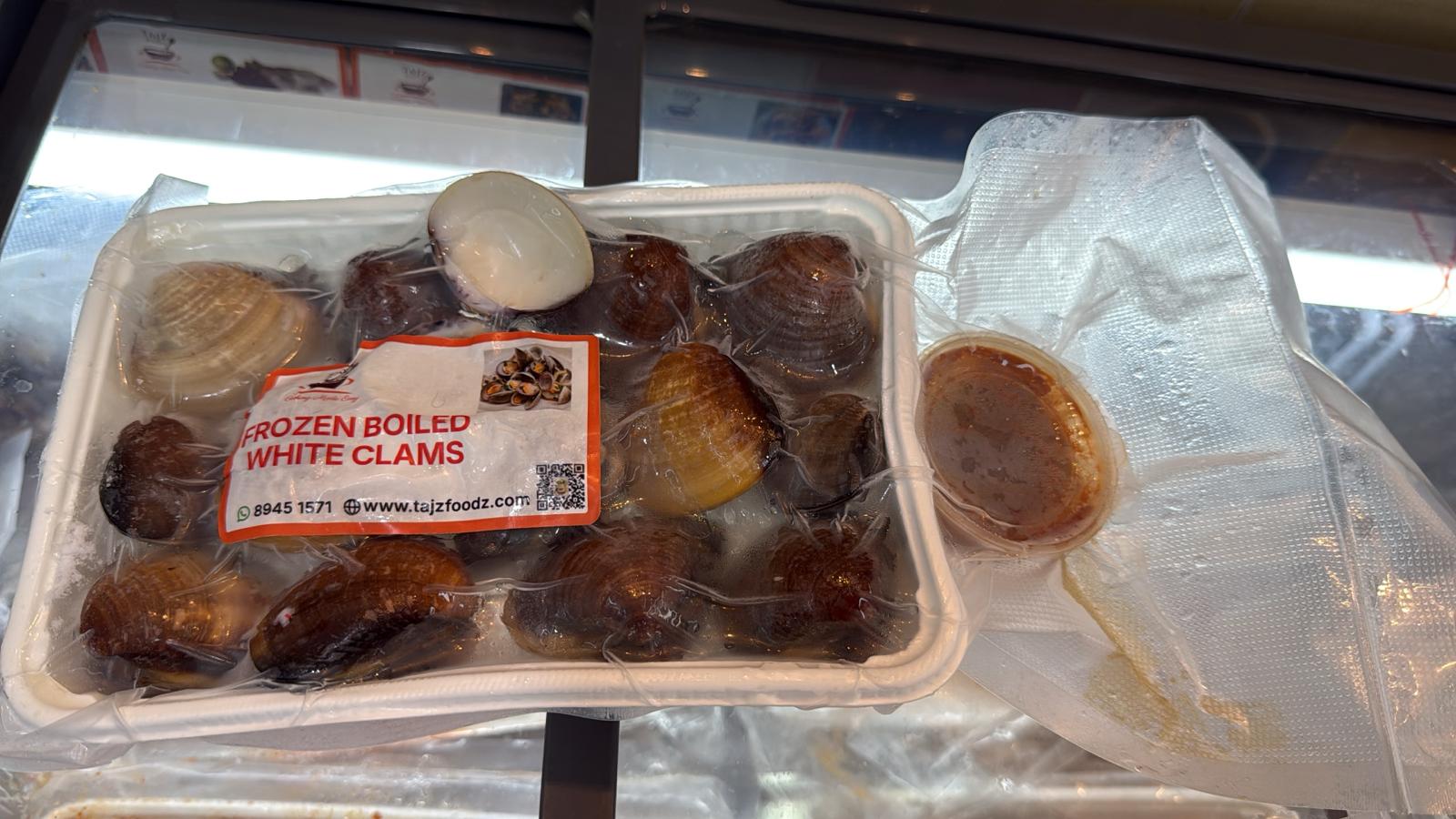 Frozen Boiled White Clams