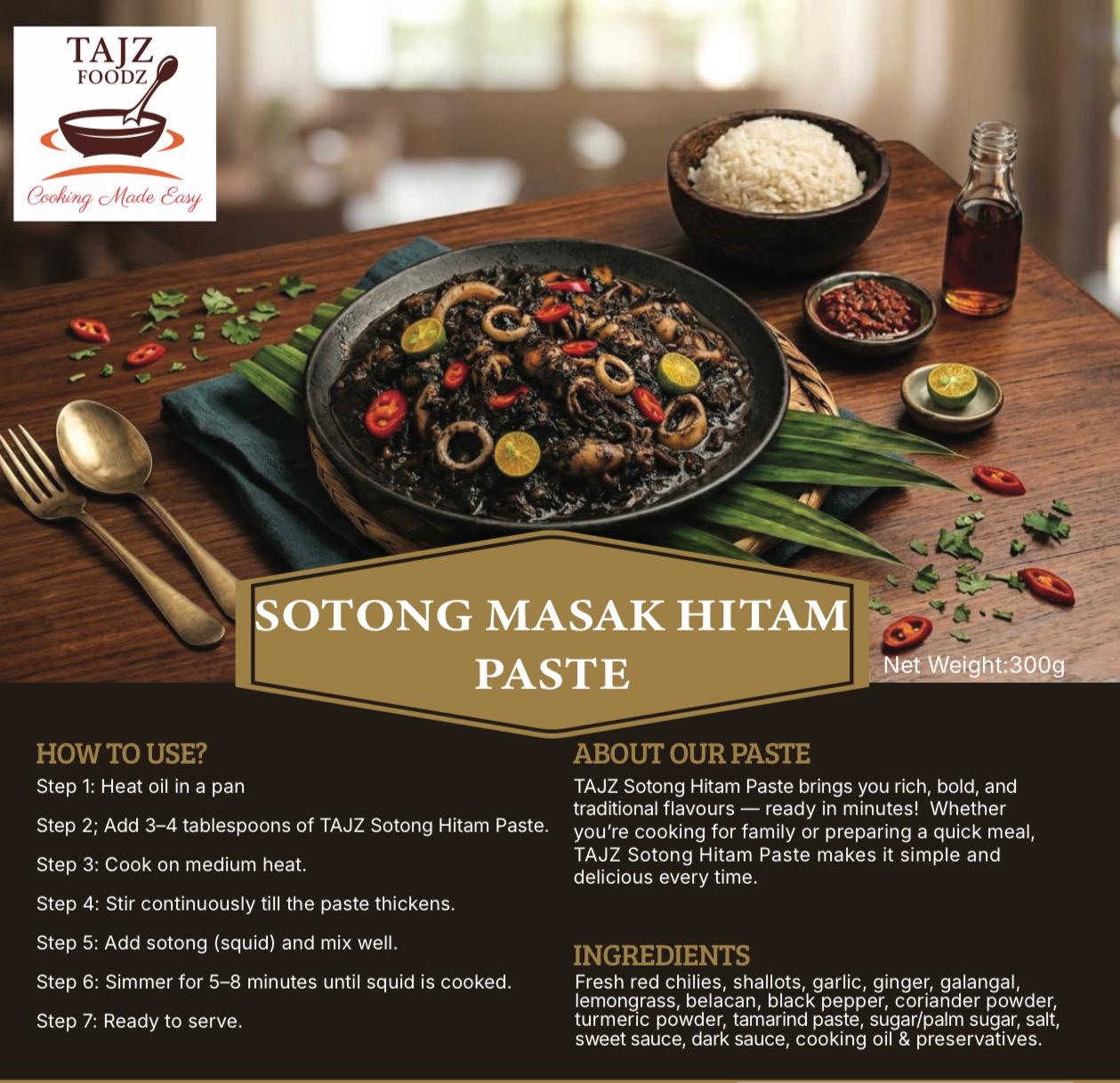 TAJZ Sotong Masak Hitam Paste