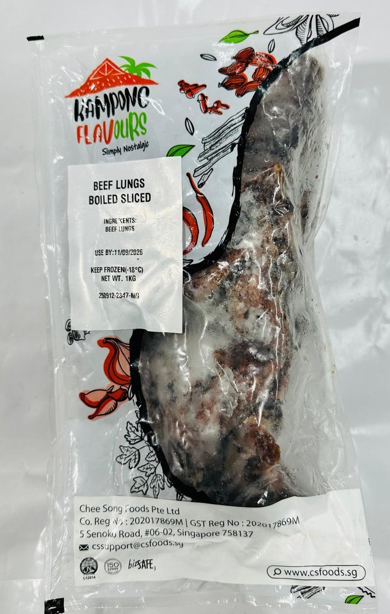 Beef Lungs Boiled Sliced