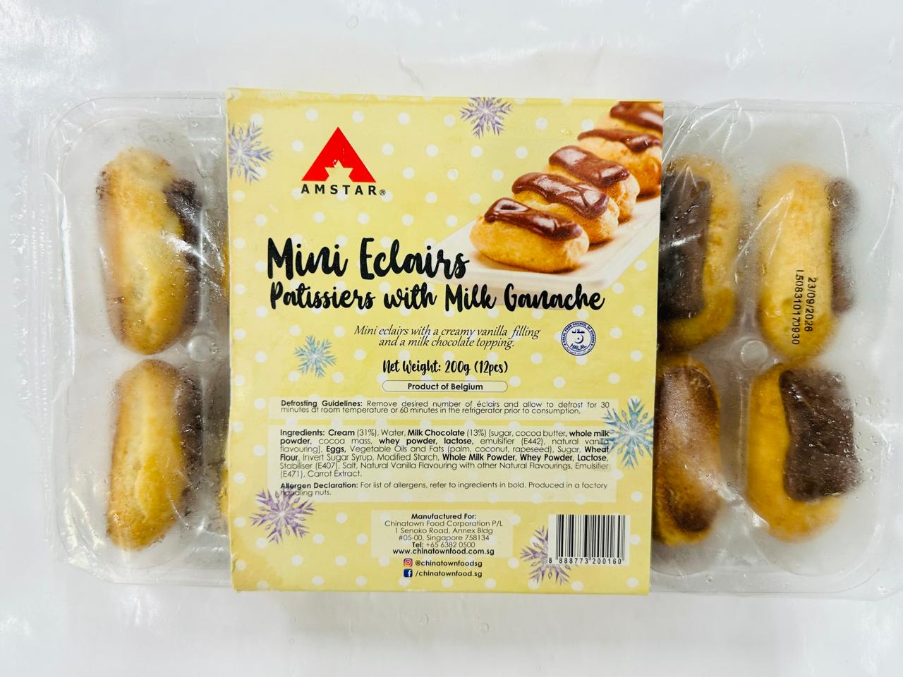 Mini Eclairs Patissiers with Milk Ganache