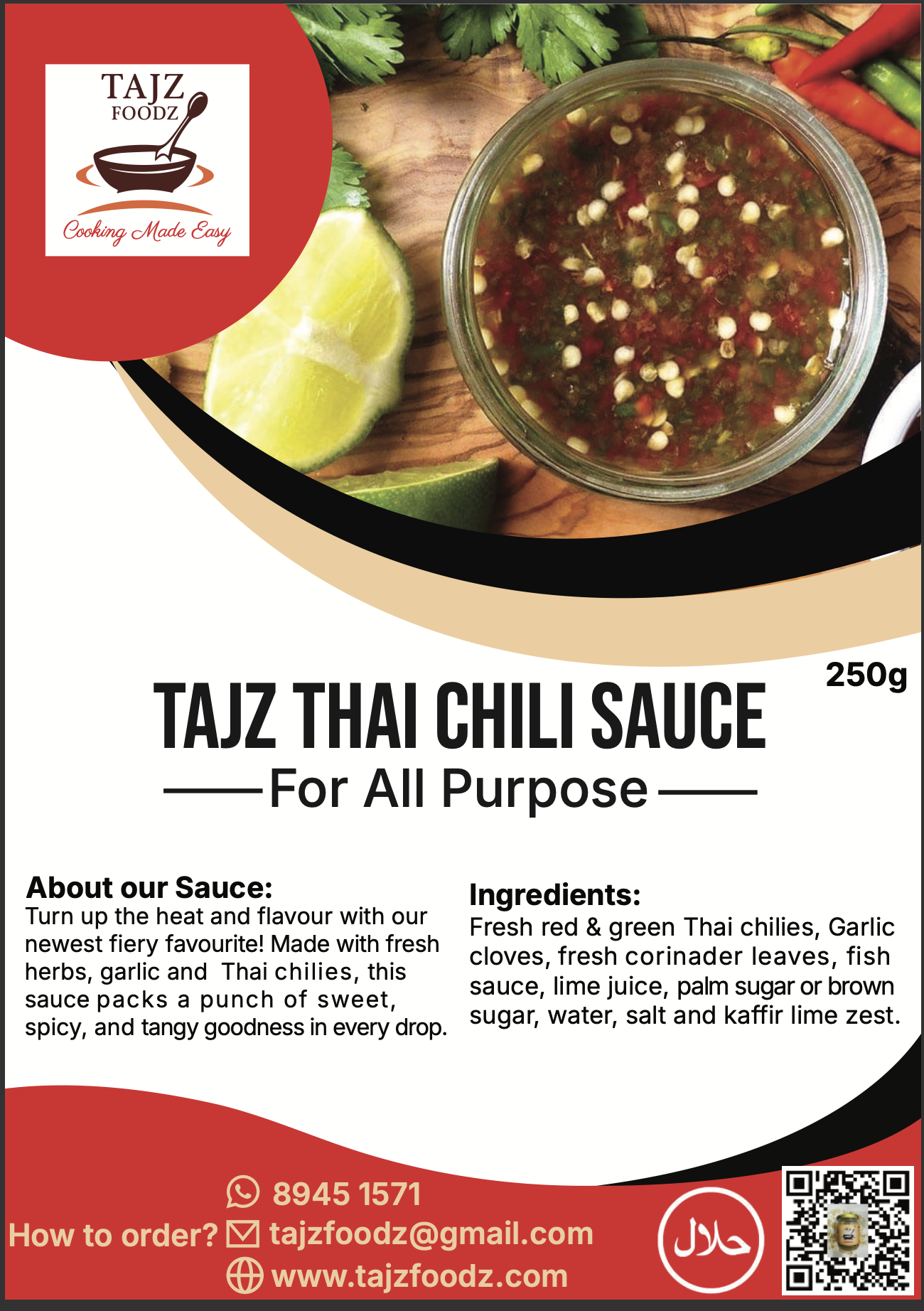 TAJZ Thai Chili Sauce