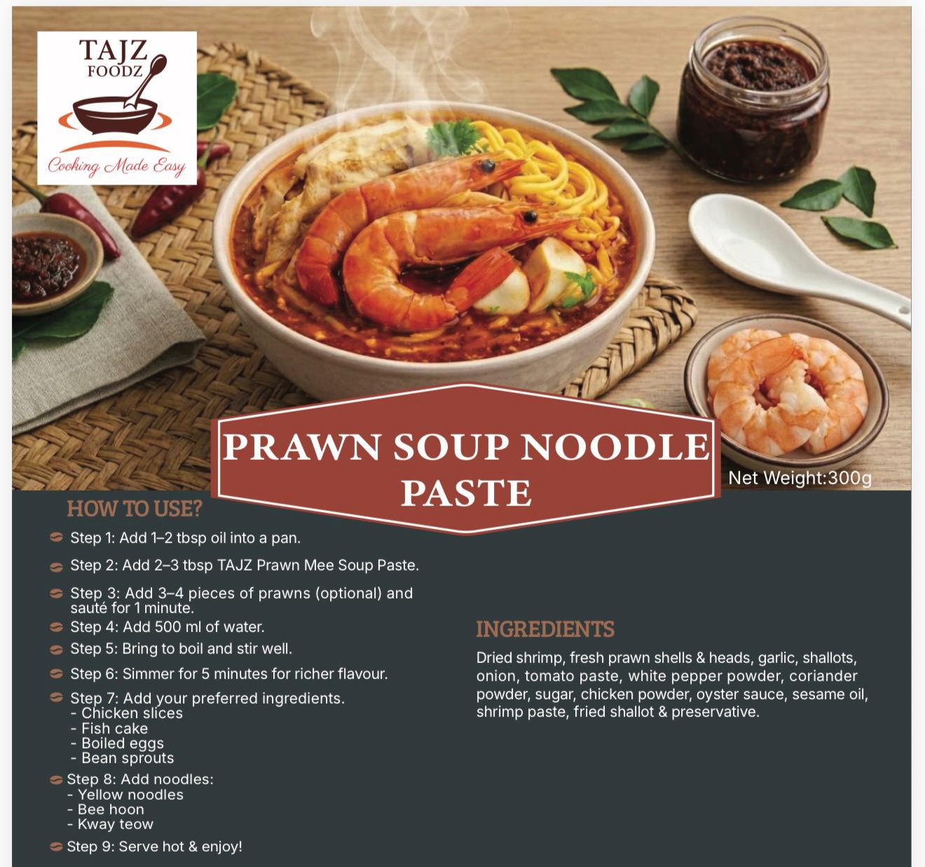 TAJZ Prawn Soup Noodle Paste