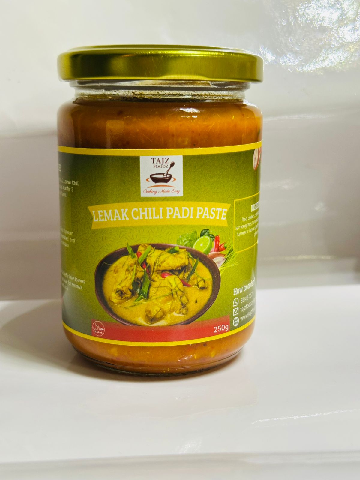 TAJZ Lemak Chilli Padi Paste