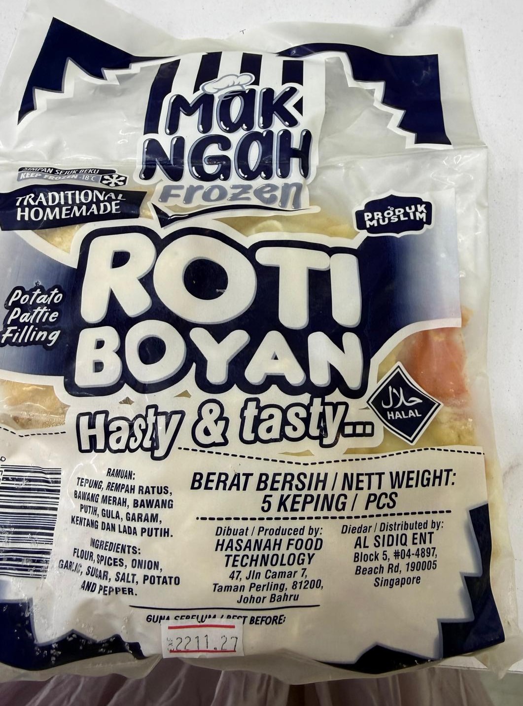 Frozen Roti Boyan
