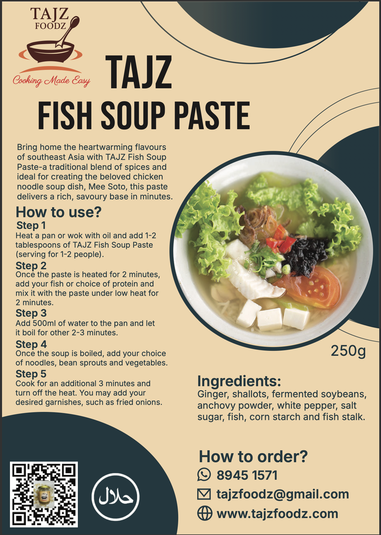 TAJZ Fish Soup Paste
