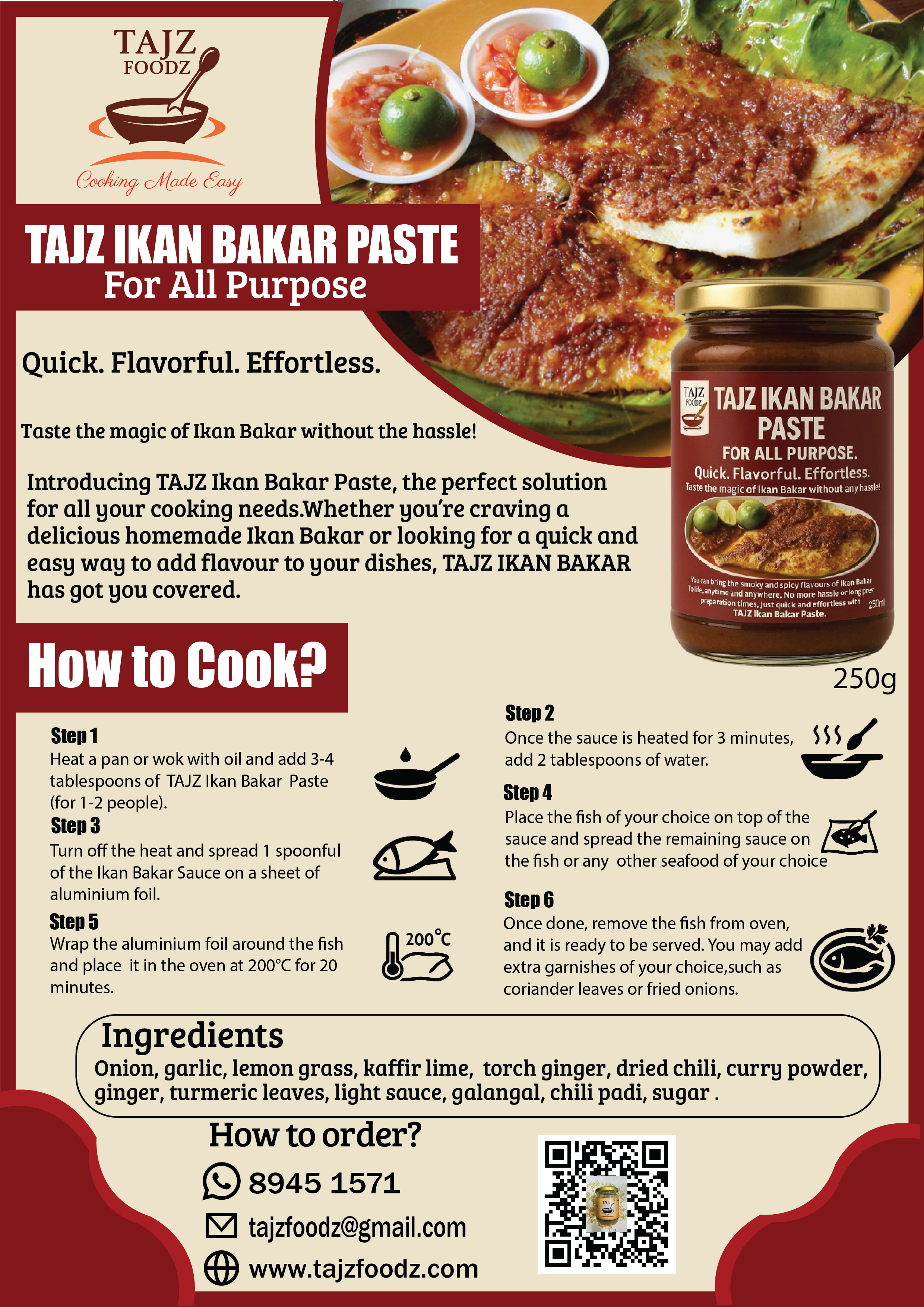 TAJZ Ikan Bakar Paste