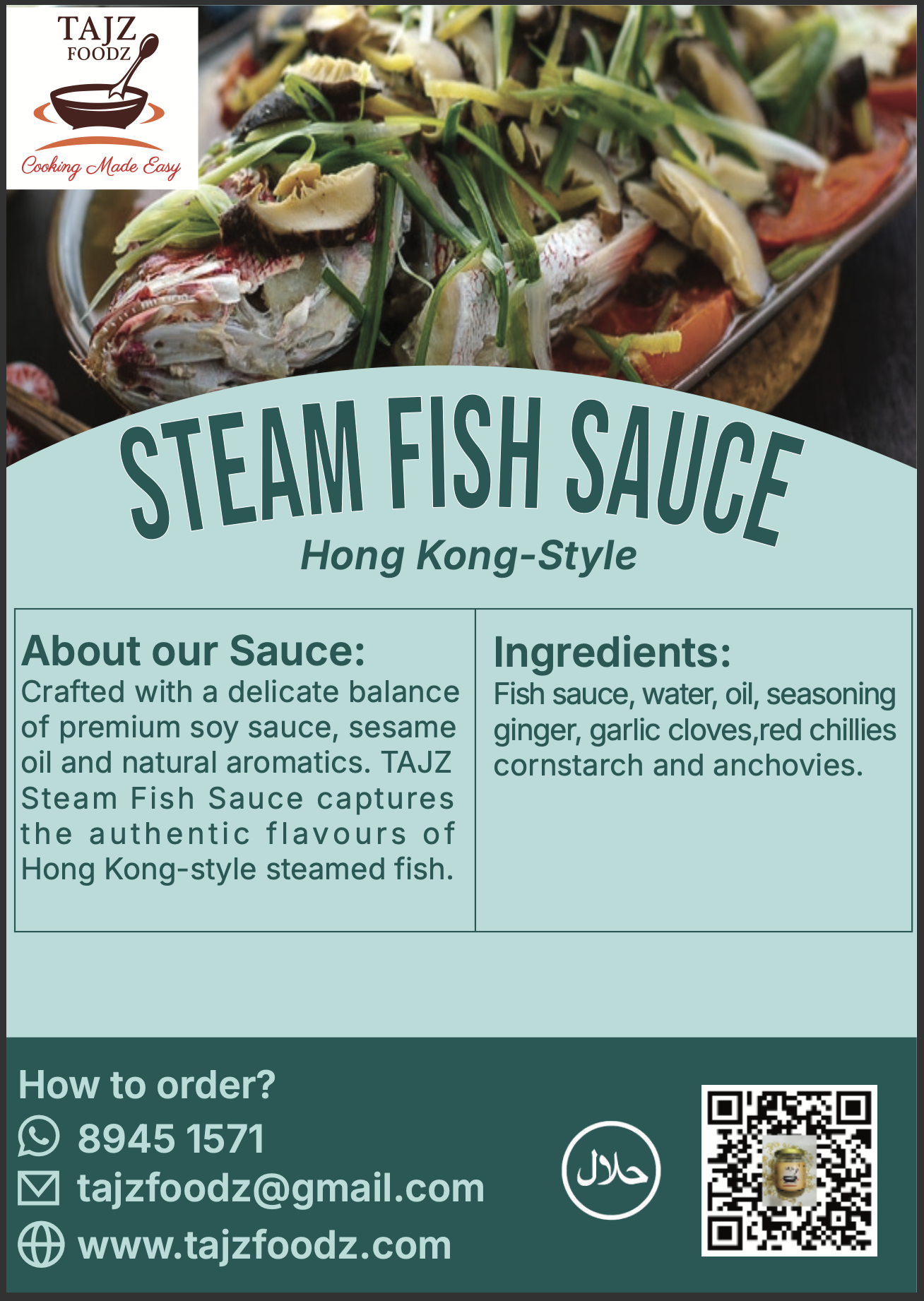TAJZ Steam Fish Sauce (Hong Kong Style)