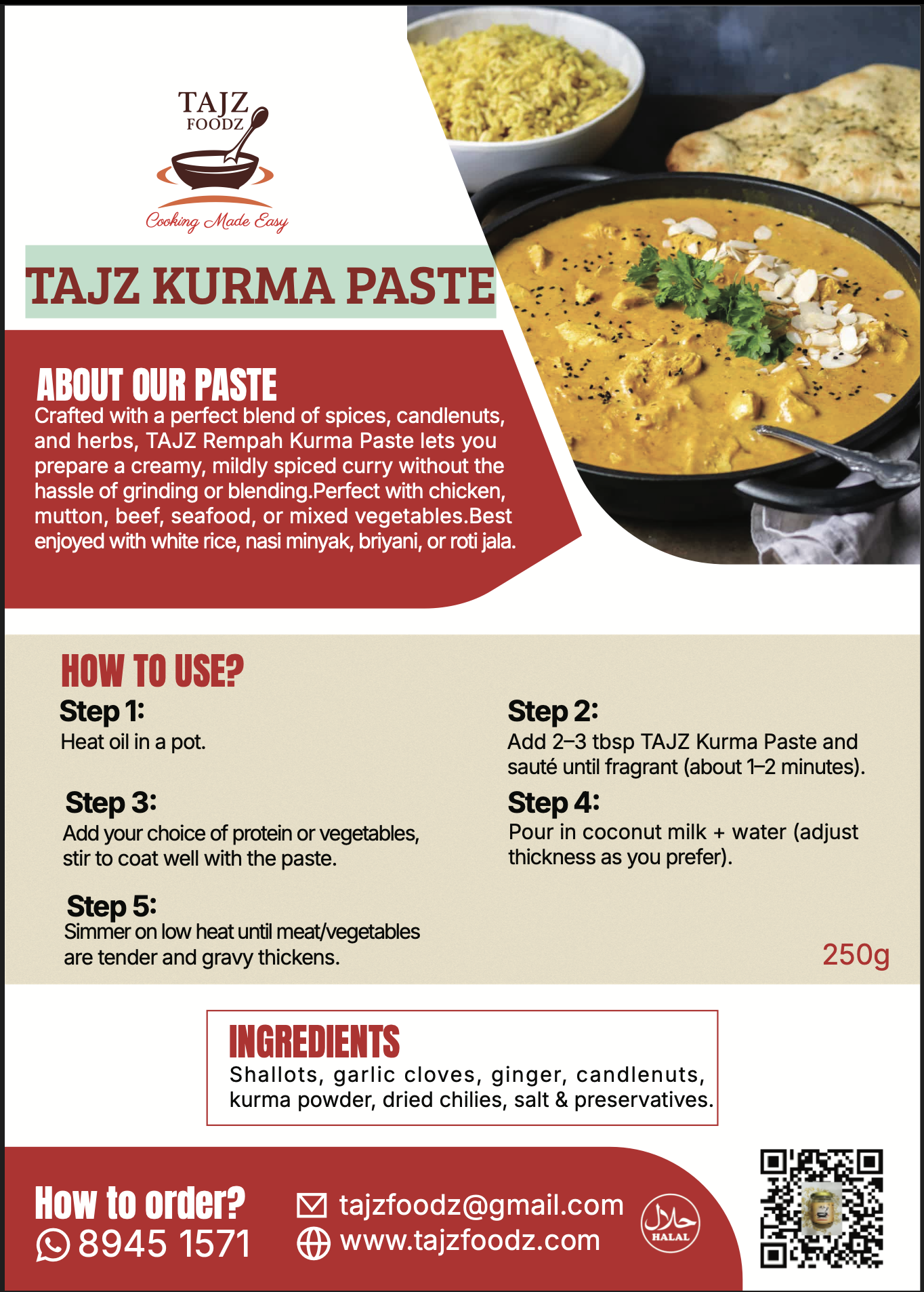 TAJZ KURMA PASTE