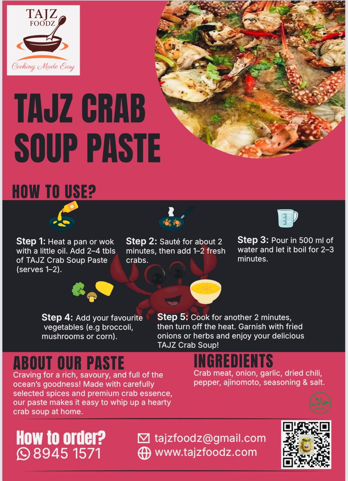 TAJZ Crab Soup Paste
