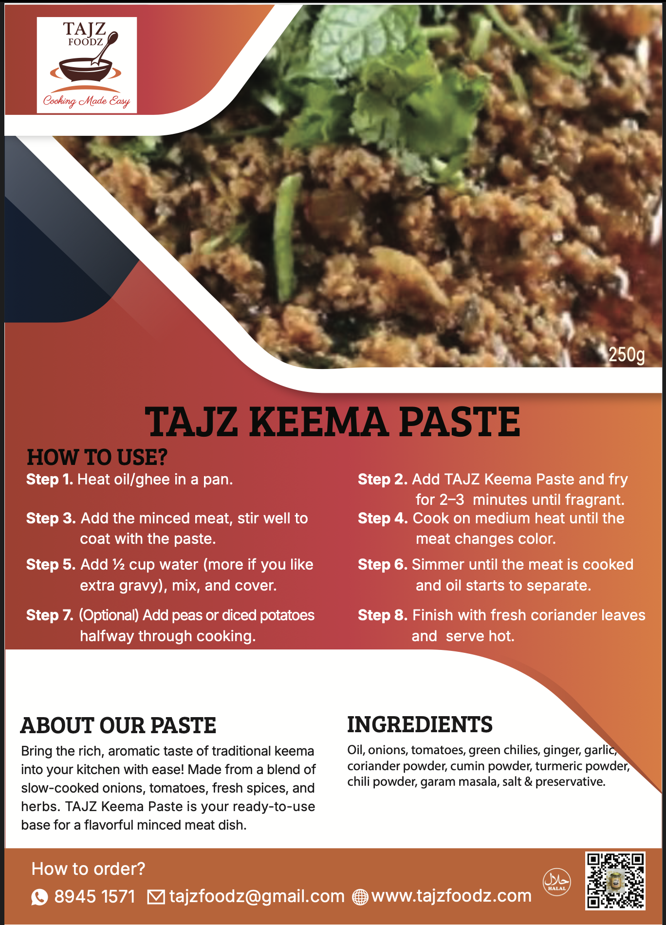 TAJZ KEEMA PASTE