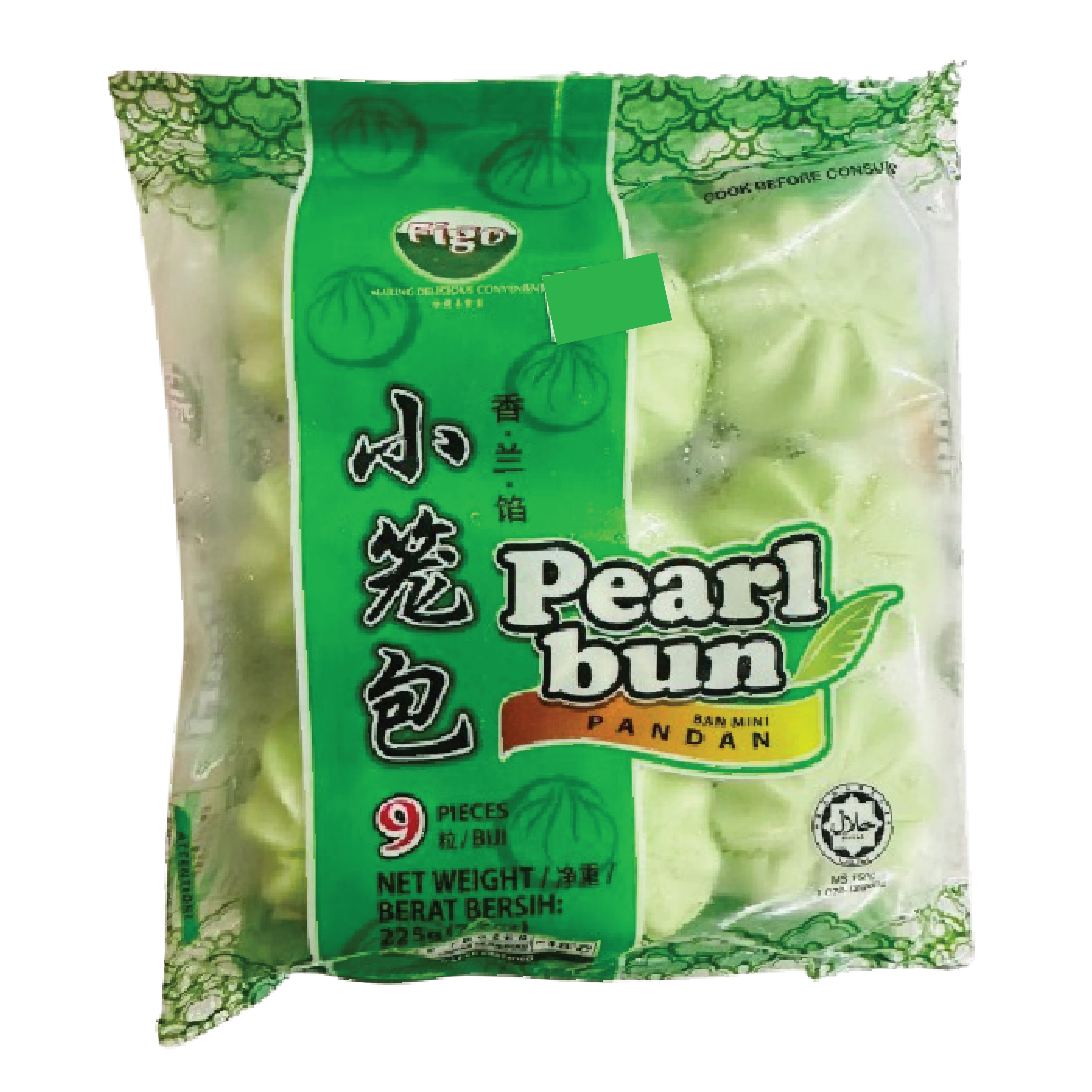 PEAR BUN Pandan Bean