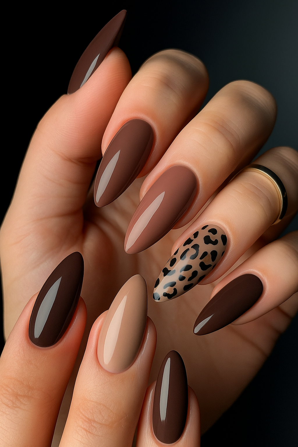 Warm Tones meet Wild Elegance Nails
