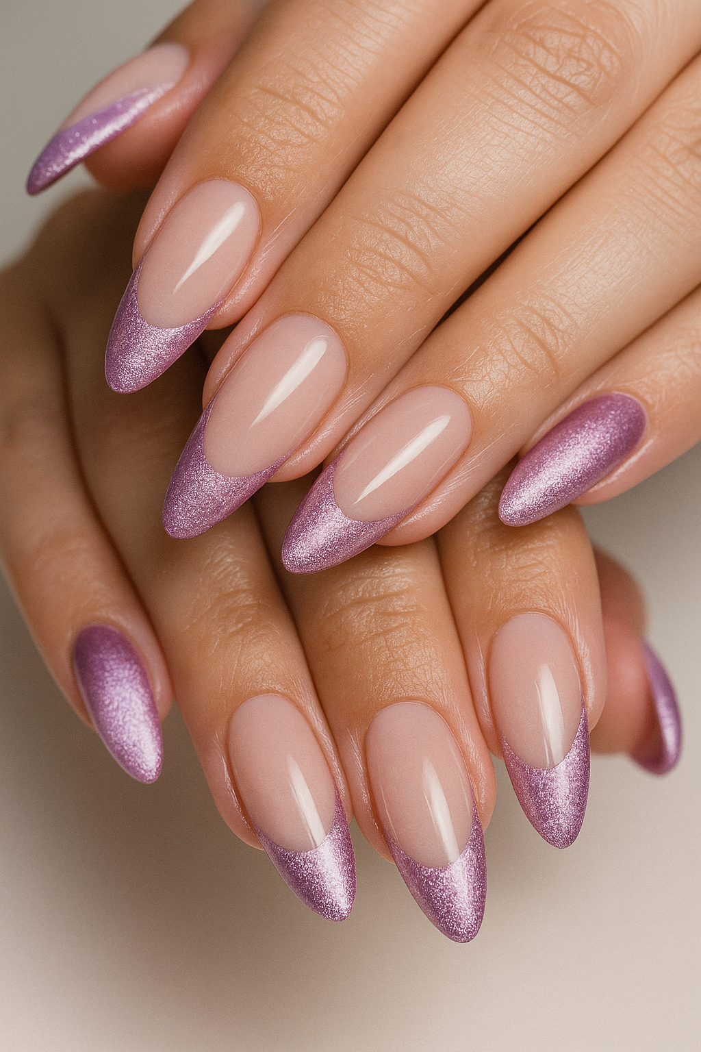 Cat Eye French Nails