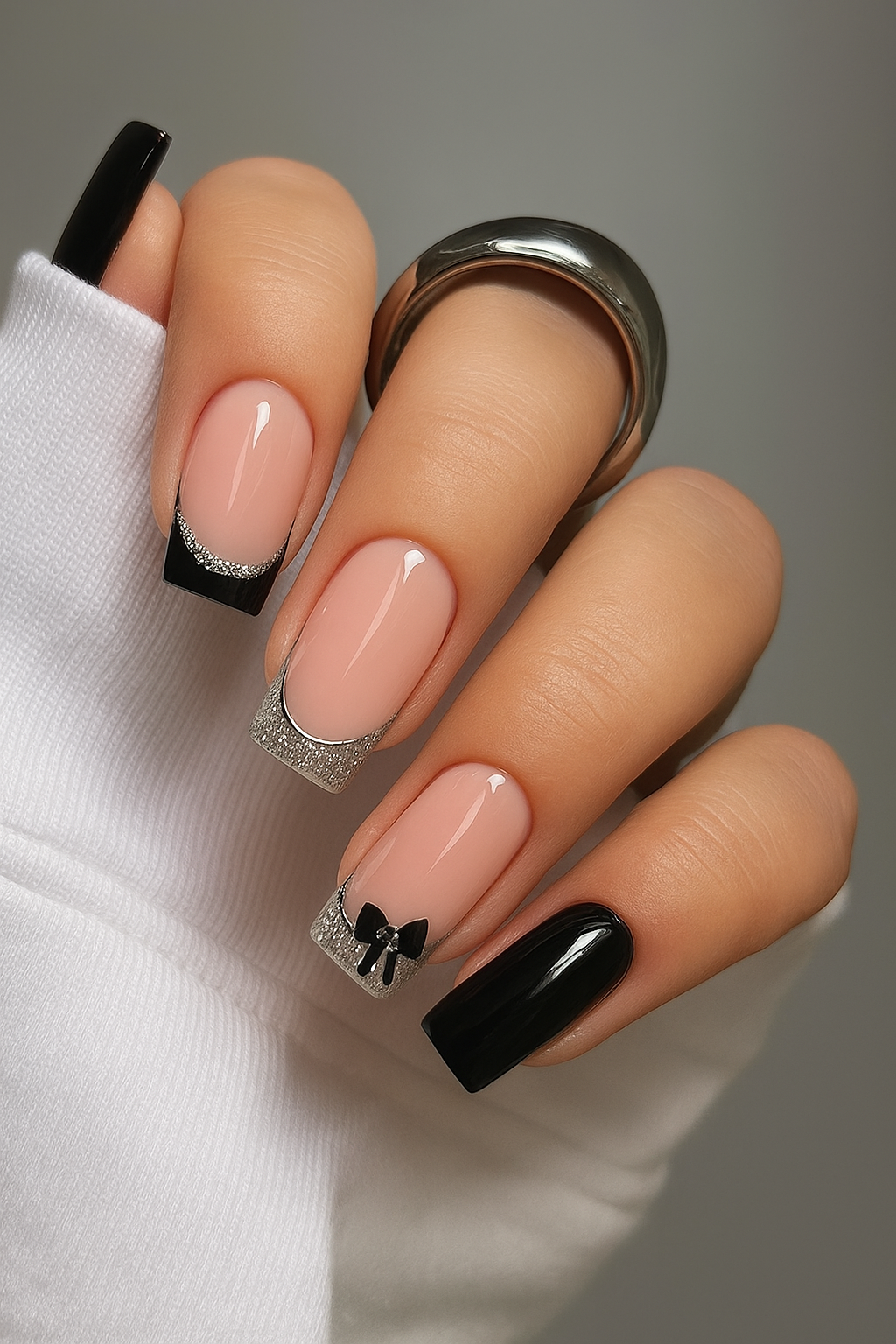 C Shape French Nail Art Set