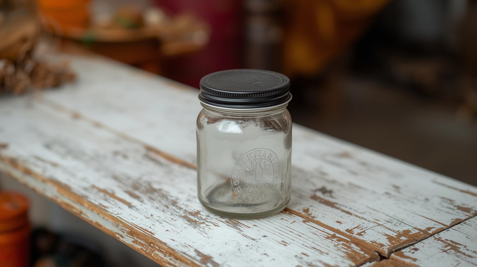 Glass Jar with Metal Lid