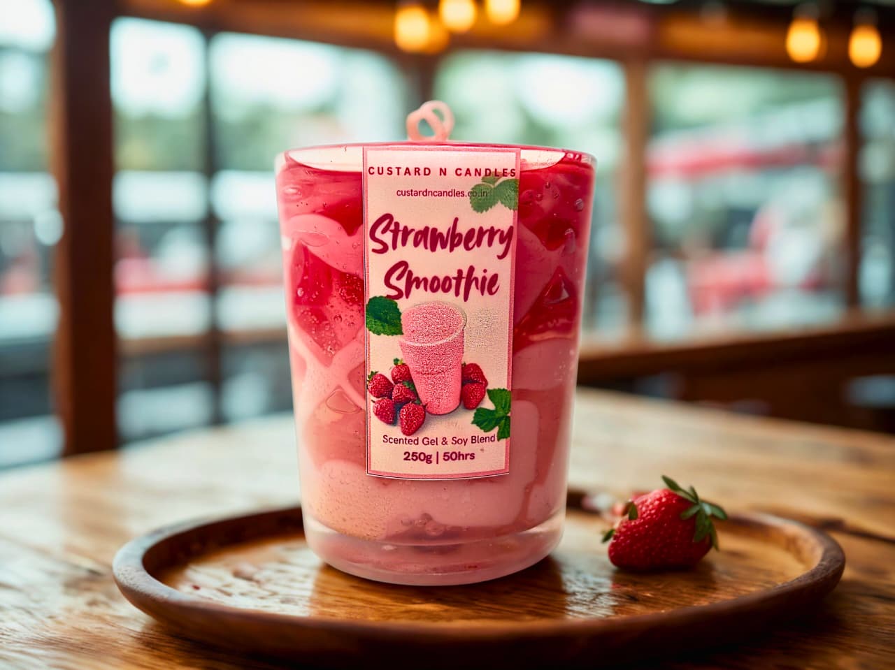 Strawberry Smoothie Scented Candle 250ml