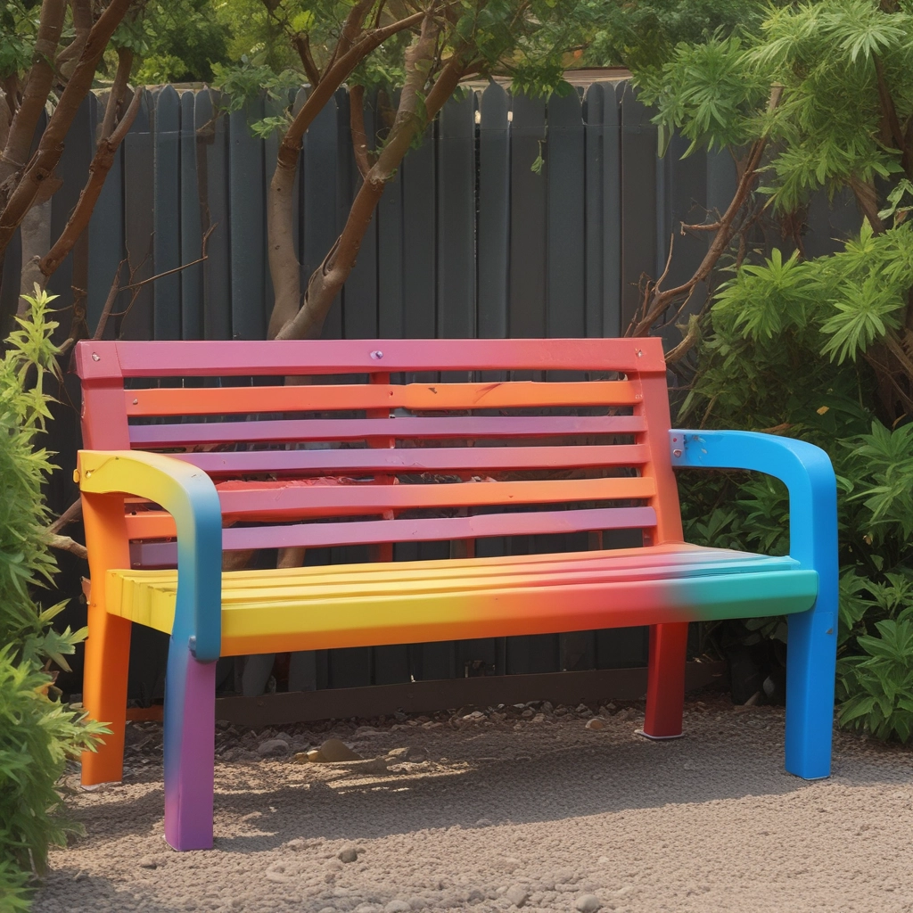 Barcelona Eco-Friendly recycle plastic Outdoor Furniture Bench