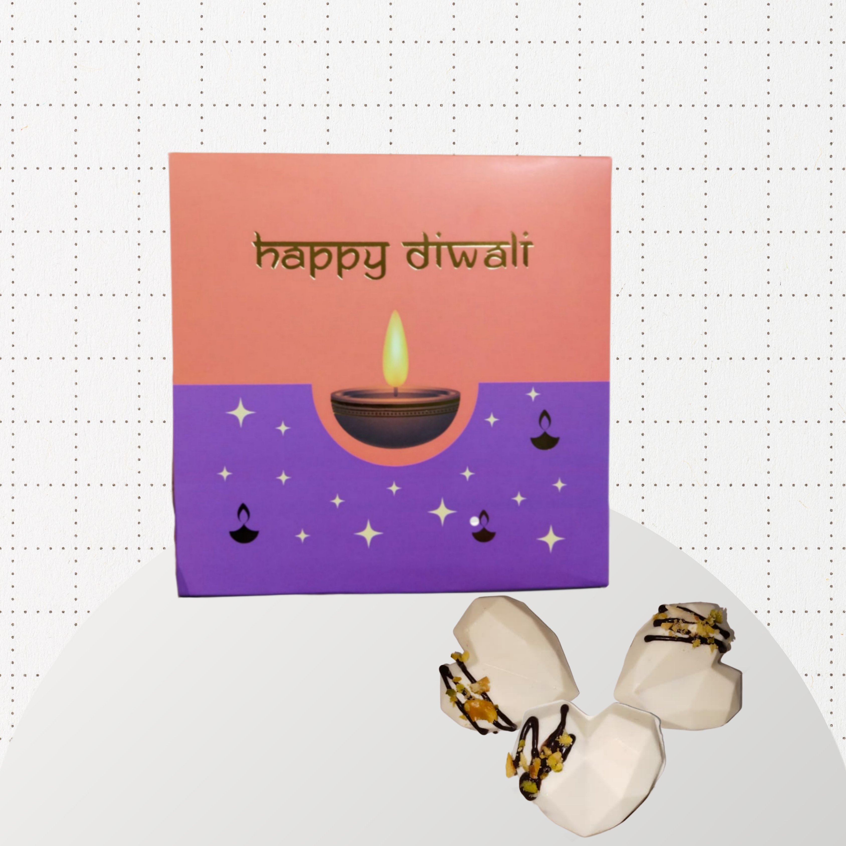 DRY FRUIT WHITE CHOCOLATE IN HEART SHAPE