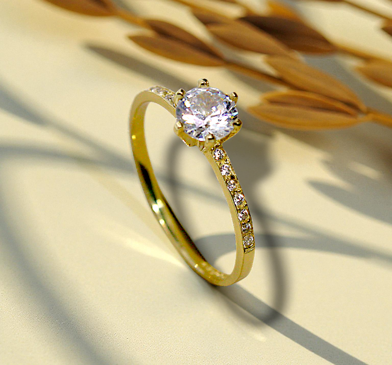 Anillo de Compromiso Churumbela Delgada