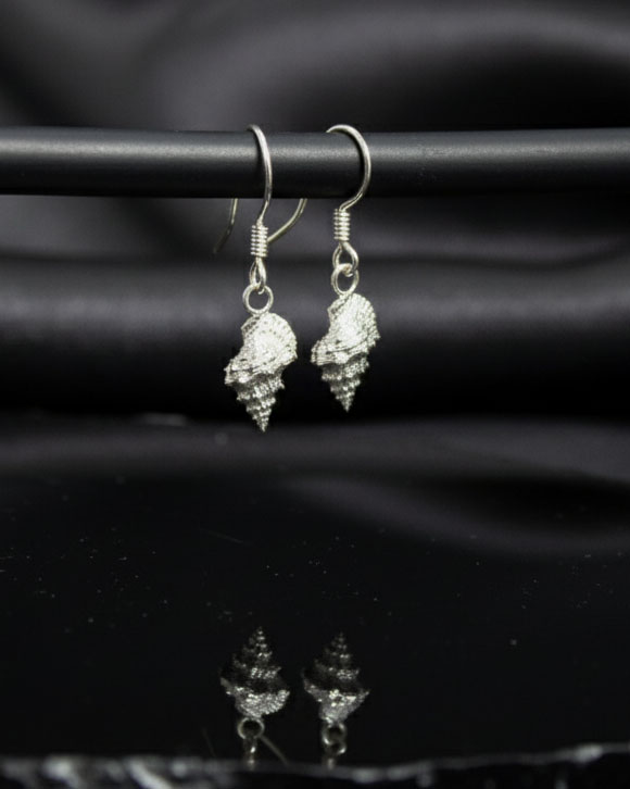 Aretes de Plata de Caracoles