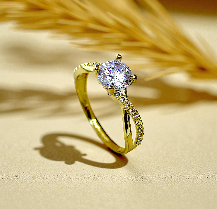 Anillo de Compromiso Tipo Infinito