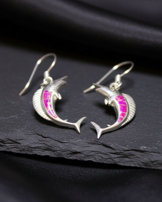 Aretes de Pez Espada Naranja