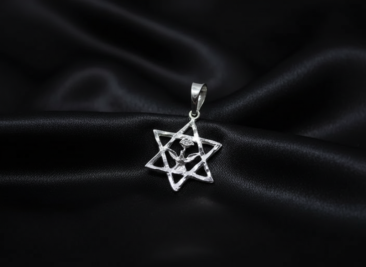 Dije de Plata Estrella de David Sincelada