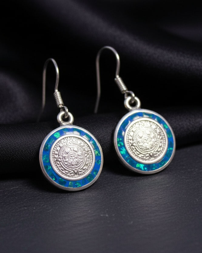 Aretes Calendario Azteca