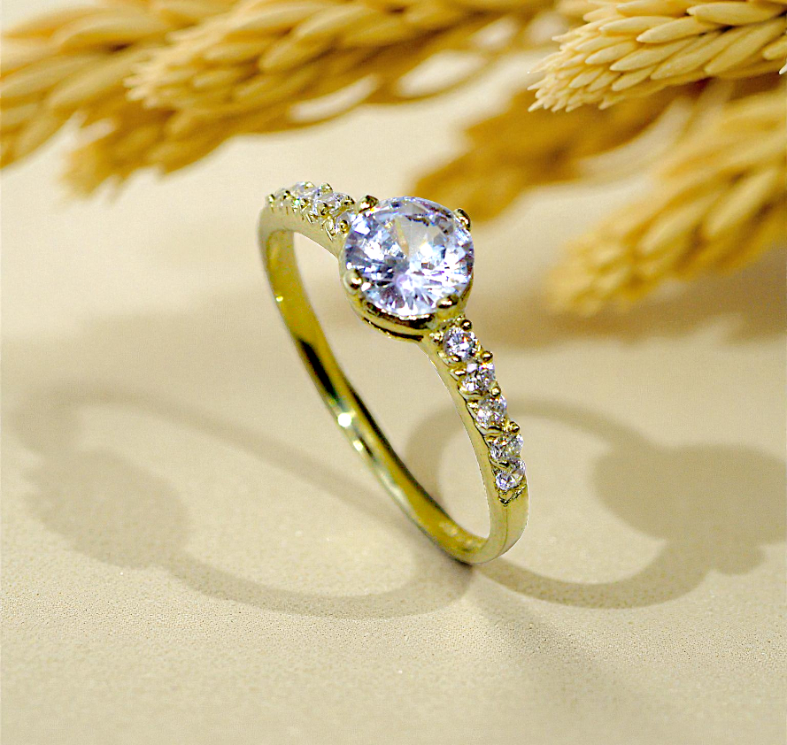 Anillo de Compromiso Circular Con Churumbela