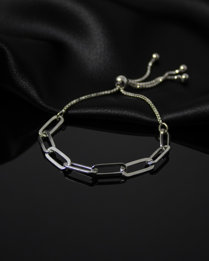 Pulsera de eslabones de plata