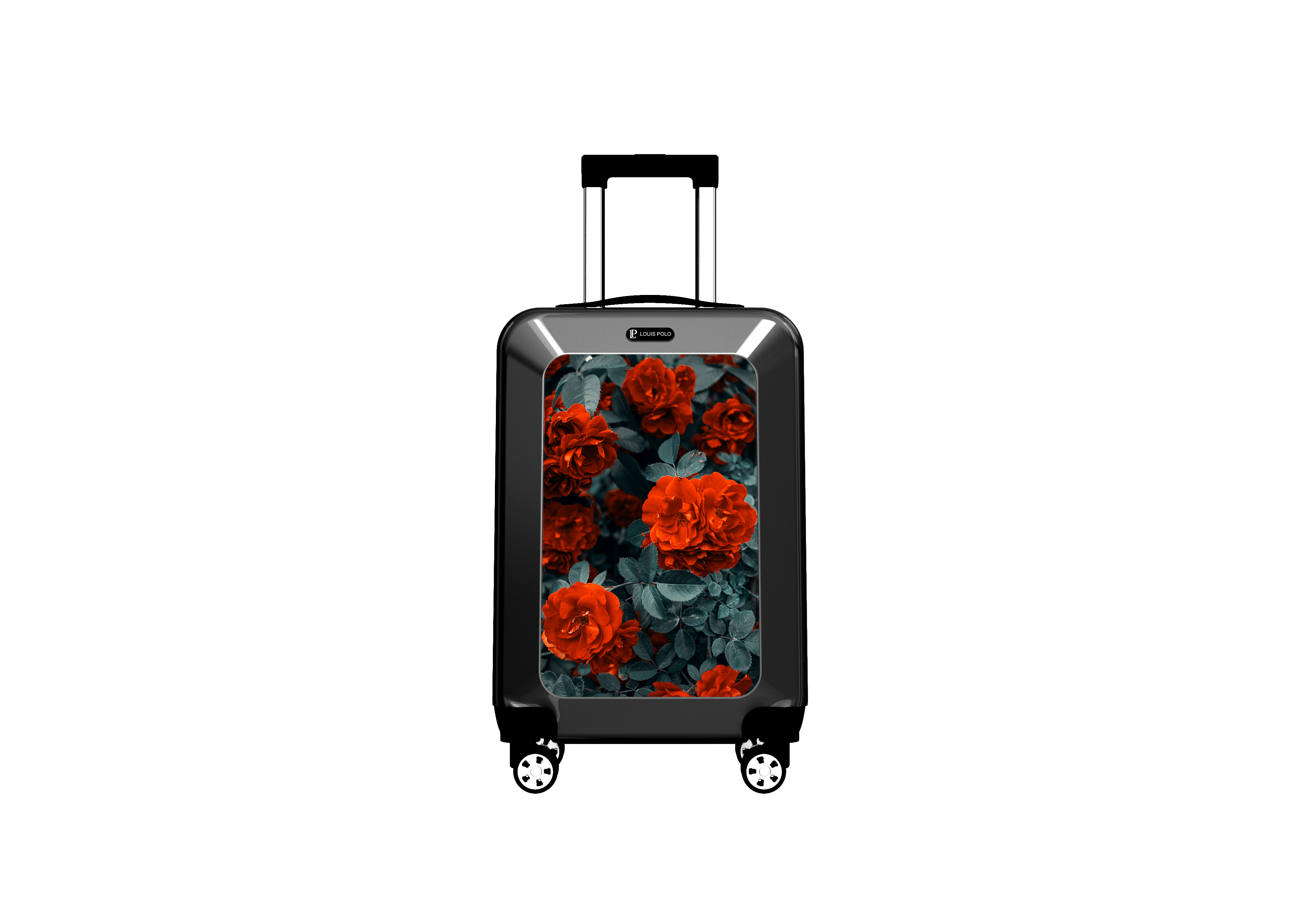 Floral Print Suitcase