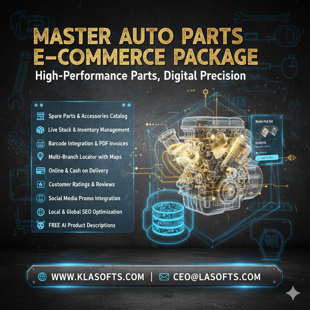 🏍️ MASTER AUTO PARTS E-COMMERCE PACKAGE
