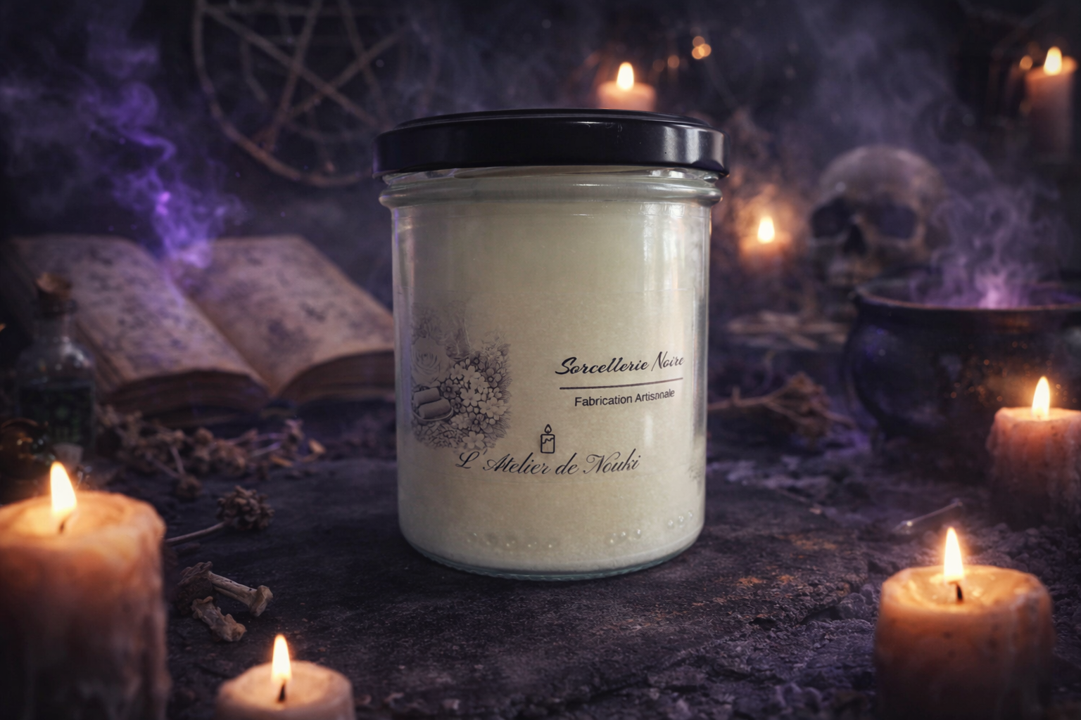 Bougie parfumée Sorcellerie Noire 155g