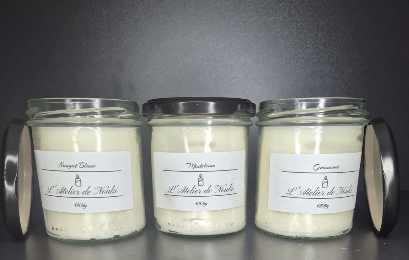 Coffrets de bougies parfumées de noël artisanales