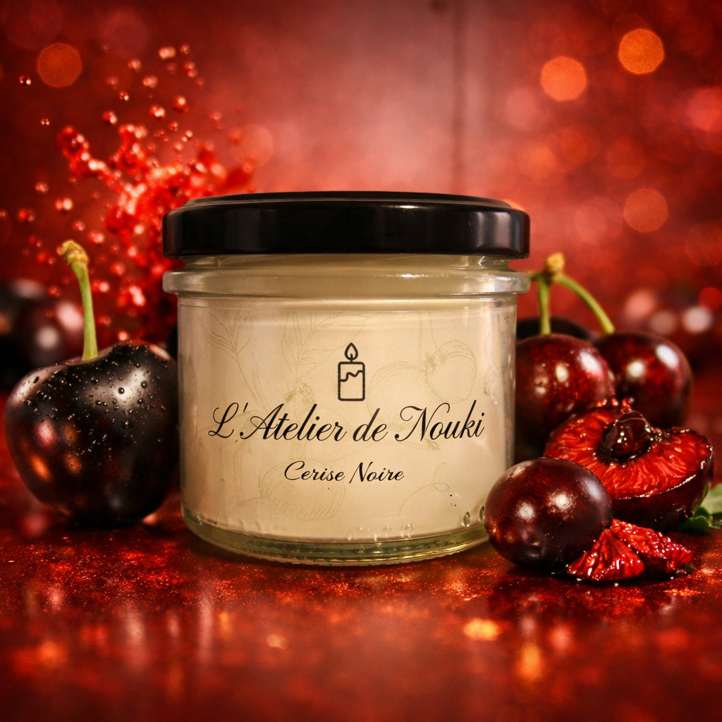 Bougie parfumée Cerise Noire 90g