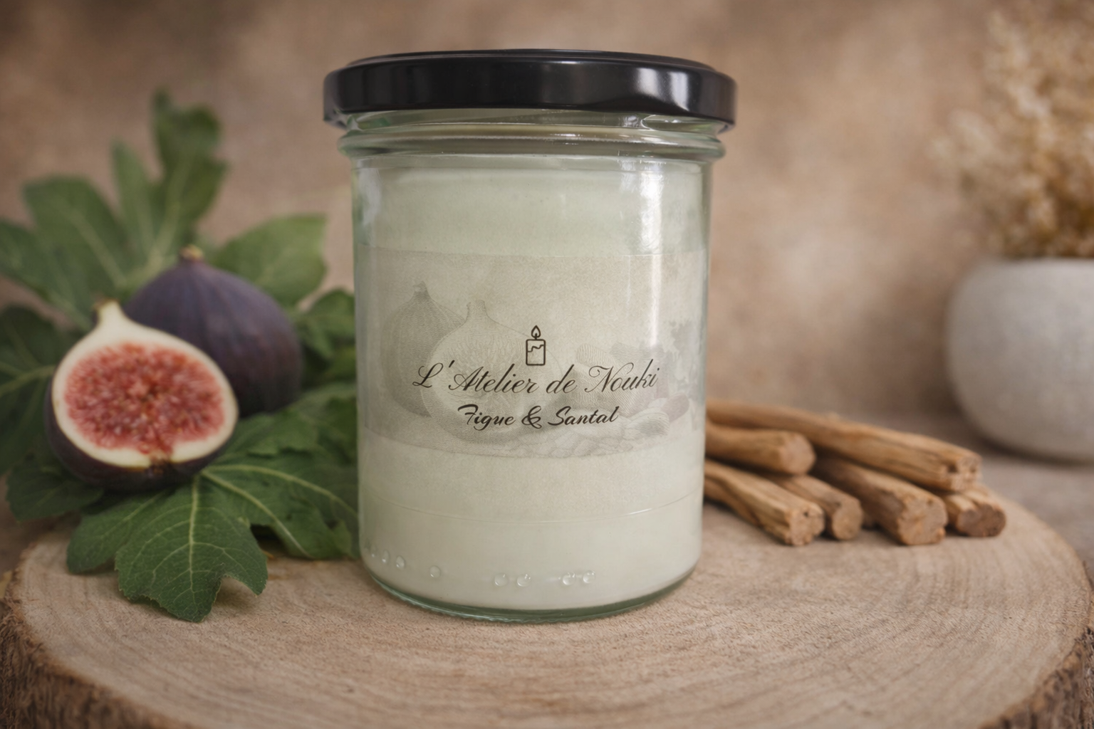 Bougie parfumée Figue Santal 155g