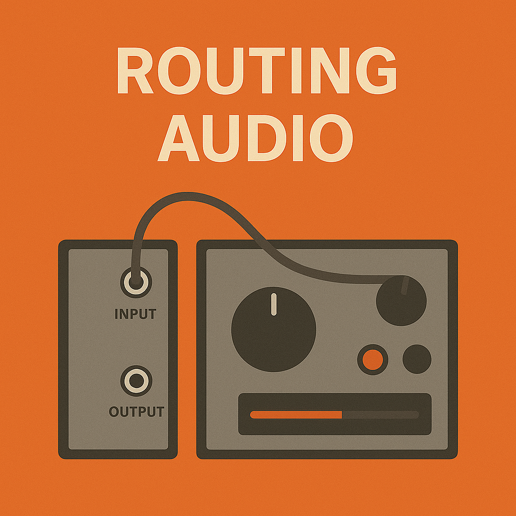 Routing Audio – How to route audio between devices using cables in the rack